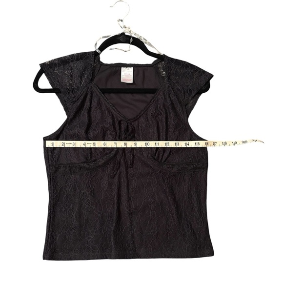 No Boundaries Black Lace Top - Picture 6 of 11